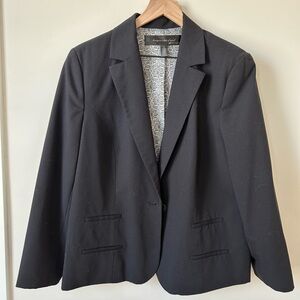 Apostrophe Black Tailored Blazer Jacket Career Workwear Size 18
